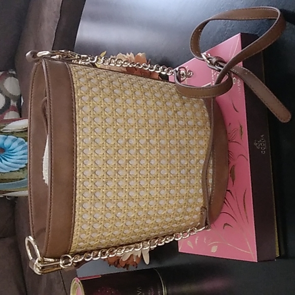 Vegan Leather Crossbody Bag - Picture 1 of 8